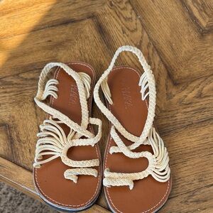 Tan Plaka Braided Sandals